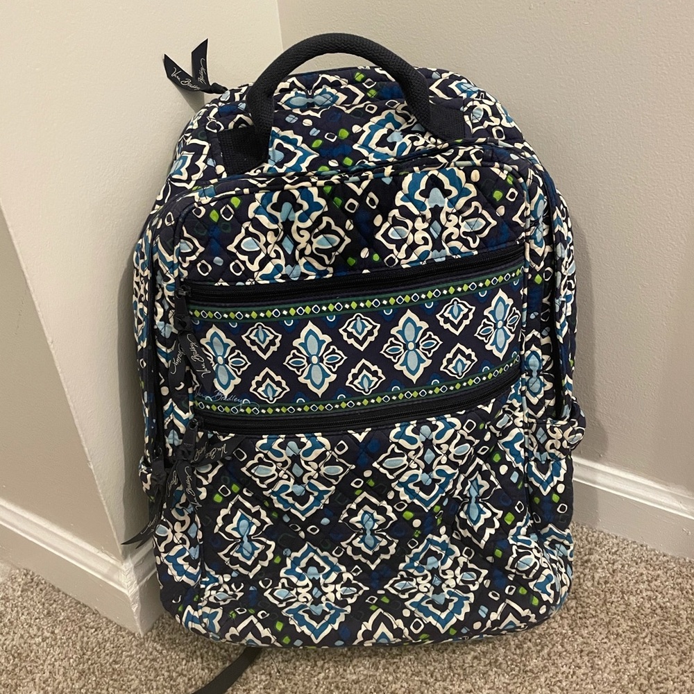 Vera Bradley large Signature Campus book bag